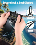 Waterproof Phone Pouch 2 Pack, IP68 Floating Waterproof Phone Case, - Image 6