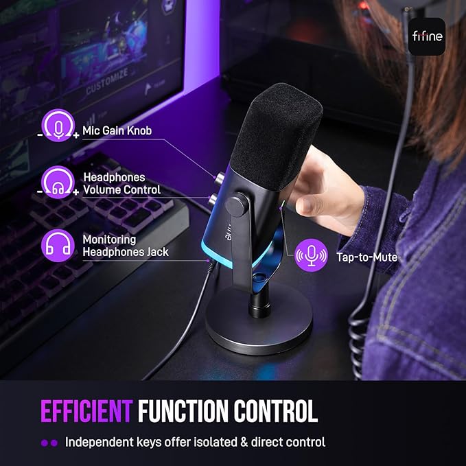 FIFINE USB/XLR Dynamic Microphone - Image 8
