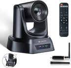 5.8GHz Wireless Conference Room Webcam, Church Live Streaming 3X USB 1080P by TONGVEO