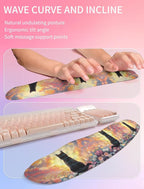Hokafenle 2in1 Combination, Wave Keyboard Wrist Rest and Ergonomic Curvature - Image 2