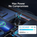 60W Car Charger USB C Fast Charge, Aluminum Dual Port Cigarette Lighter Adapter - Image 3