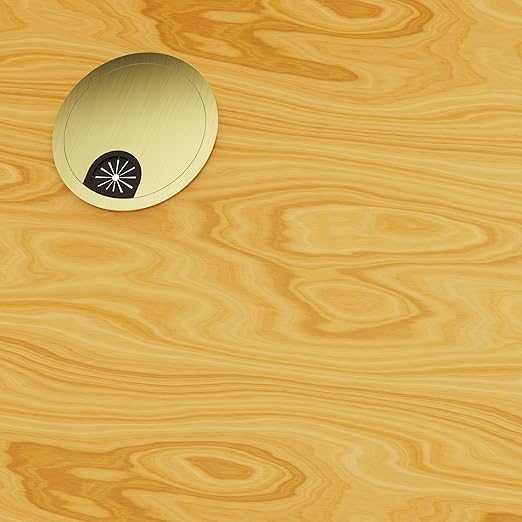 2 Pack Desk Grommet 2-1/8 Inch 53mm, Zinc Alloy Computer Desk Wire Hole Cover - Image 5