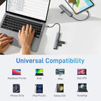 Acer 5 in 1 USB C Hub with 4K HDMI, 100W Power Delivery, 3 USB A Data Ports - Image 8