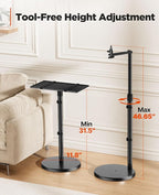 AMADA HOMEFURNISHING Height Adjustable Projector Stand 32"-47", Projector Floor - Image 6