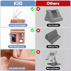 KDD Tablet Pillow Stand with Storage, Foldable iPad Holder - Image 6