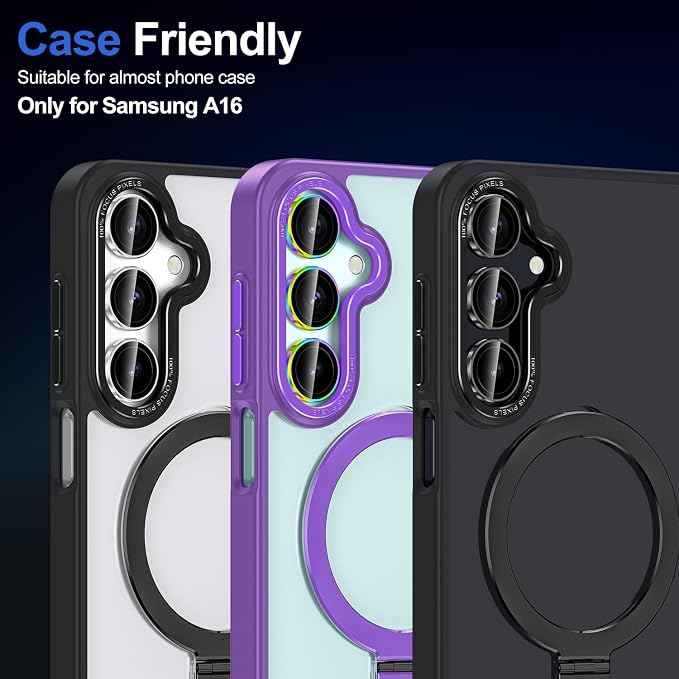 for Samsung Galaxy A16 Camera Lens Protector, Individual Metal Ring Tempered - Image 7