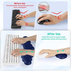 Cloud Wrist Rest for Keyboard and Mouse, Memory Foam PU Leather Keyboard Wrist - Image 3