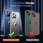 UniqueMe 3 Packs Compatible for iPhone 13 Pro Max/iPhone 13 Pro Camera Lens - Image 7