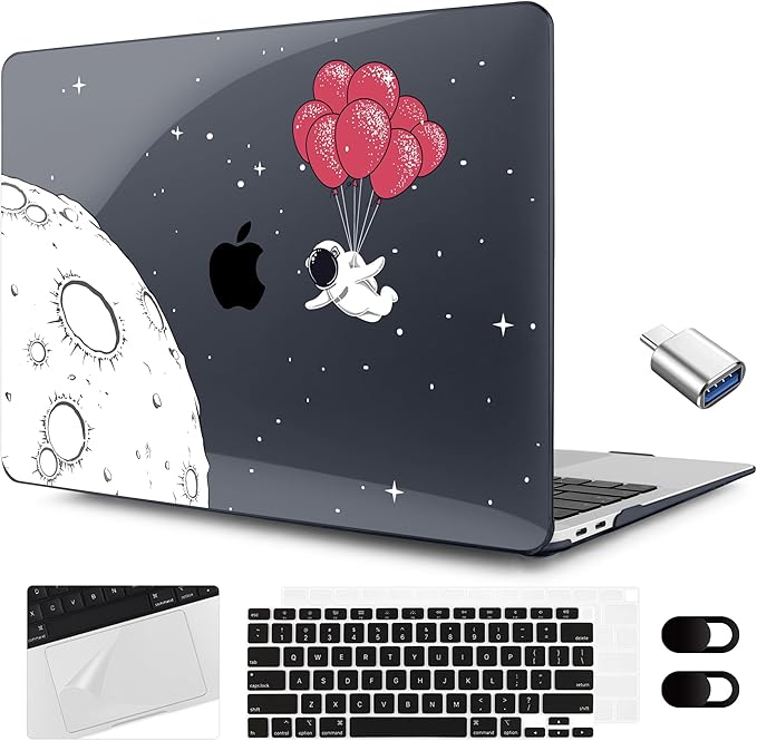 MEEgoodo for MacBook Air 13.3 inch Case 2021 2020 2019 2018 A2337 M1 A2179 A1932 by MEEgoodo