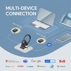Yealink WH64 Hybrid Wireless Headset Dongle & Charging Stand, 492ft Range - Image 4