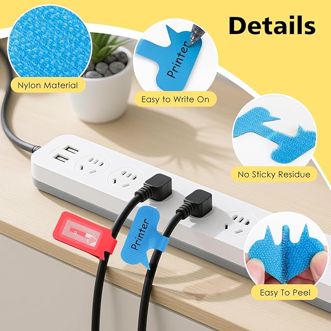 24 Set Smart NFC Cable Labels - Image 6