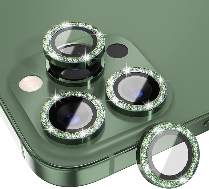 Choiche [3+1 for iPhone 13 Pro/iPhone 13 Pro Max Camera Lens Protector Bling by Choiche