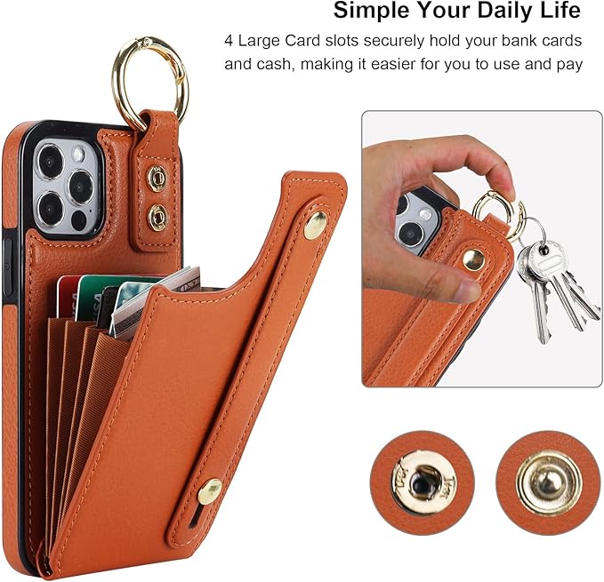 Folosu for iPhone 12/12 Pro Wallet Case - Image 4