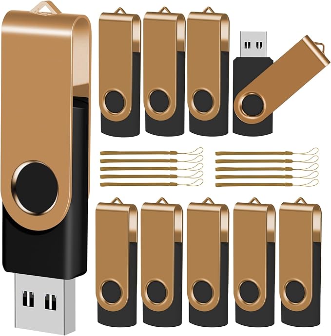EASTBULL 4GB USB Flash Drive Bulk Thumb Drives 10 Pack by EASTBULL