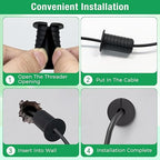 4pc Starlink Cable Grommet 3/4" Silicone Anti-Slip Wall Hole Pass Through Split - Image 3