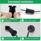 6pc Starlink Cable Grommet 3/4" Silicone Anti-Slip Waterproof Wall Hole Pass - Image 3