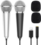 2PCS Mini Microphone for iPhone iPad Small ASMR Tiny Microphone for Voice Video by PoPvoice