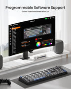 Kisnt KN104 Wireless Mechanical Gaming Keyboard, 100% Full Size 104 Keys - Image 8