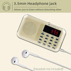 Retekess PR11 AM FM Radio Portable, Rechargeable Transistor Radios Small - Image 2
