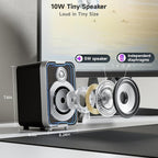 SOULION 2.0 Computer Speakers, 10W USB-Powered Bluetooth Wired PC Speaker - Image 5