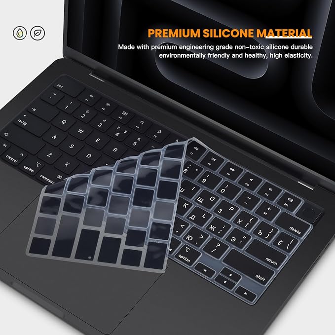 Russian Keyboard Cover Skin for 2024 2023 2022 2021 Apple MacBook Pro 14 A3112 - Image 5