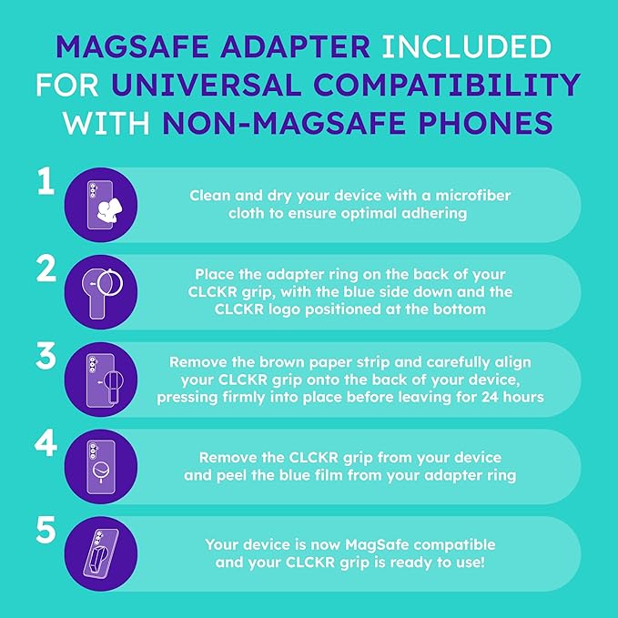 CLCKR for MagSafe Phone Grip for MagSafe Kickstand Compatible - Image 7