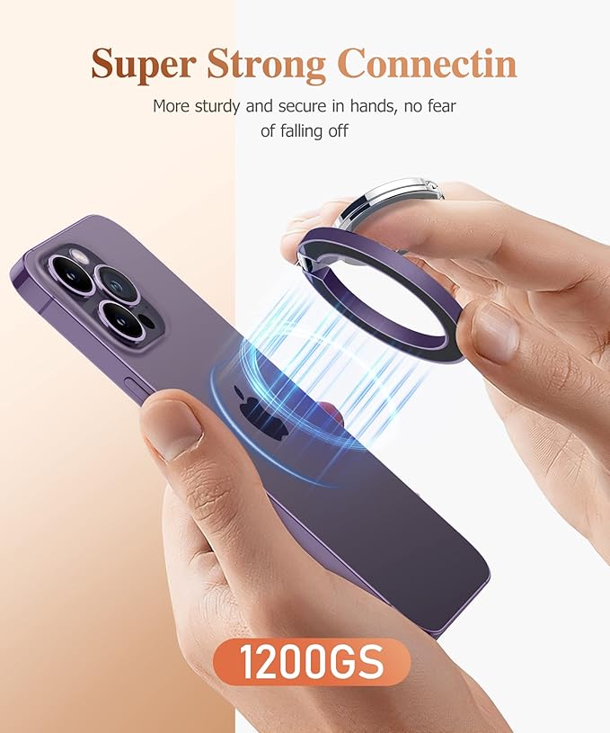 GVIEWIN Magnetic Phone Ring Holder, Compatible - Image 2