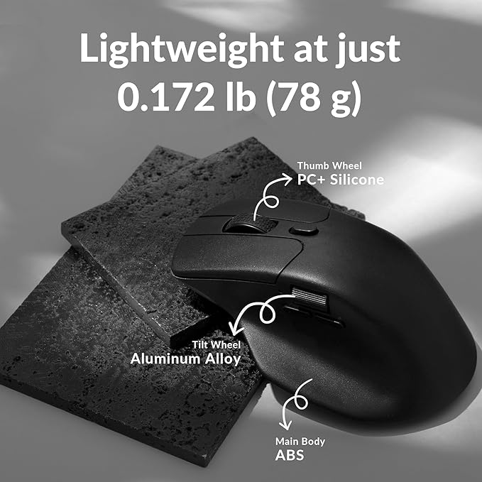 Keychron M6 4000 Hz Wireless Bluetooth 5.1/2.4 GHz/Wired Optical Mouse - Image 6
