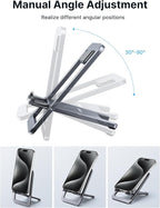 JSAUX Cell Phone Stand, Foldable Aluminum Adjustable Phone Holder - Image 5