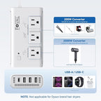 220V to 110V Travel Voltage Converter, FOVAL 2000W International Power Converter - Image 6