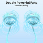 PANERGY Portable Neck Fan Rechargeable Hand Free Personal Fan Mini Wearable - Image 2