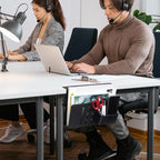 LUKETURE Laptop Holder, Steel Desk Side Storage, No Drill Standing Desk - Image 8