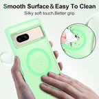 Magnetic for Google Pixel 7 Case, Shockproof Slim Translucent Matte Anti-Slip - Image 5