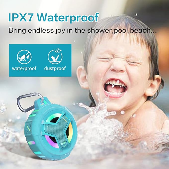 EBODA Waterproof Bluetooth Shower Speaker, IPX7 Floating Portable Wireless - Image 6