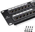 Cable Matters 48 Port Patch Panel Rackmount or Wall Mount 19-Inch, 2U Cat6 by CableMatters