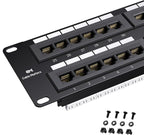 Cable Matters 48 Port Patch Panel Rackmount or Wall Mount 19-Inch, 2U Cat6 by CableMatters