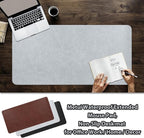 Leather Desk pad for Computer and laptops, Large Mouse pad and Keyboard mat - Image 5