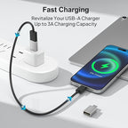 Elebase USB C Adapter for New iPhone 16 4Pack, USBC Male to USB 3.0 Female - Image 5