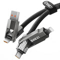 SHEZI Nylon Braided 4 in 1 USB C Cable 60W 5FT Compatible by SHEZI