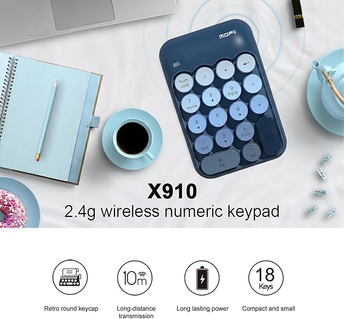 Lomiluskr Cute Wireless Numeric Keypad - Image 2