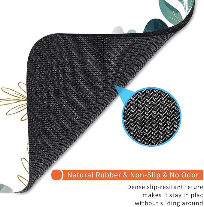Square Mouse Pad Green Leaves, Personalized Premium-Textured Custom Mouse Mat - Image 5