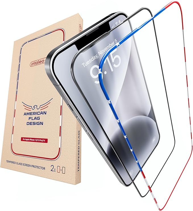 Screen Protector for iPhone 16e/14/13Pro/13-2 Pack by Intaleo