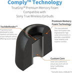 Comply TrueGrip | Premium Memory Foam Replacement Earbud Tips - Image 5