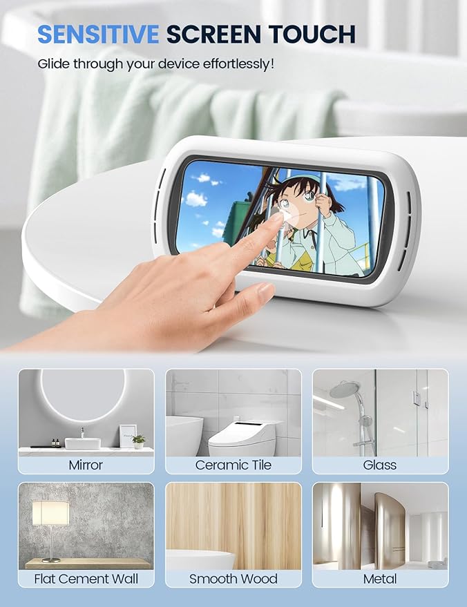 Lamicall [Enhanced Sound Quality Shower Phone Holder Waterproof, Speaker Hole & - Image 5