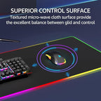 KTRIO RGB Large Gaming Mouse Pad Desk Mat, Superior Micro-Weave Cloth - Image 3
