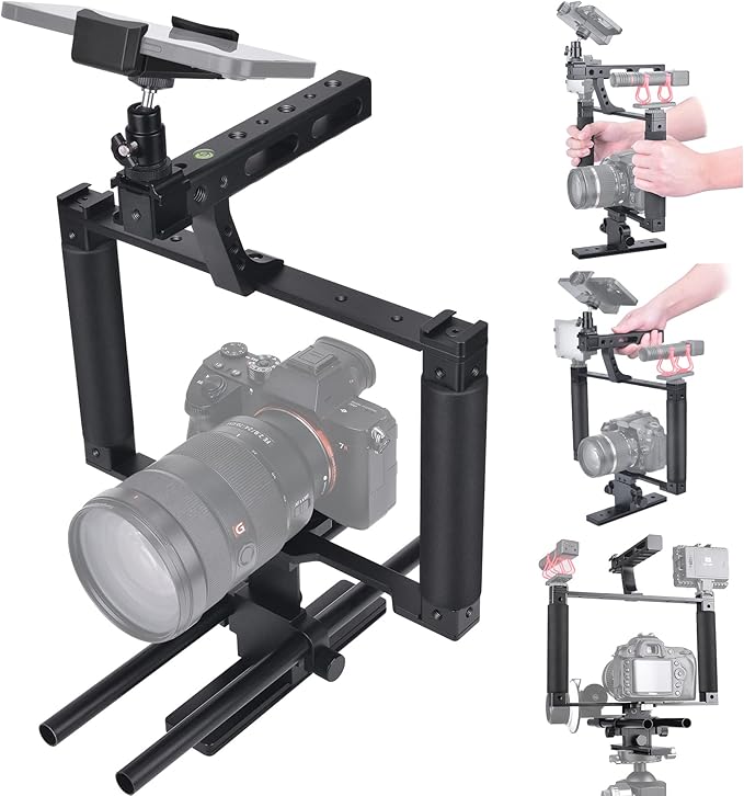 Universal Aluminum Alloy DSLR Mirrorless Camera Camcorder Stabilizer Extension by Fantaseal
