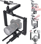 Universal Aluminum Alloy DSLR Mirrorless Camera Camcorder Stabilizer Extension by Fantaseal