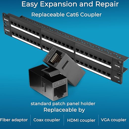 Rapink Patch Panel 48 Port Cat6A - Image 3