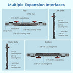 SMALLRIG Universal Metal Cage for iPad, Tripod Mount Adapter Monitor Fits for - Image 4