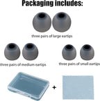 Earbud Replacement Tips Silicone Earbud Tips Eartips Fit Most in-Ear Earbuds - Image 7